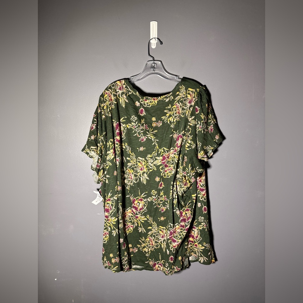 Torrid Girlfriend Heritage Slub V-Neck Flutter Sleeve Tee Size 6X - Picture 4 of 7